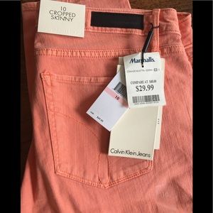 Calvin Klein’s coral jeans